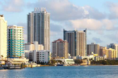 Norte y centro de la playa de Miami