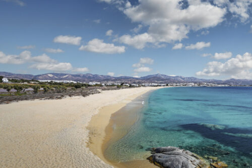 Playa de Agios Prokopios en Naxos