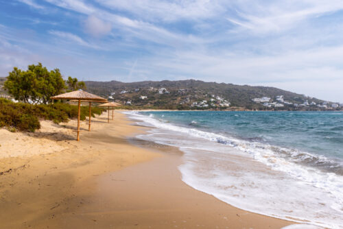 Playa de Plaka en Naxos
