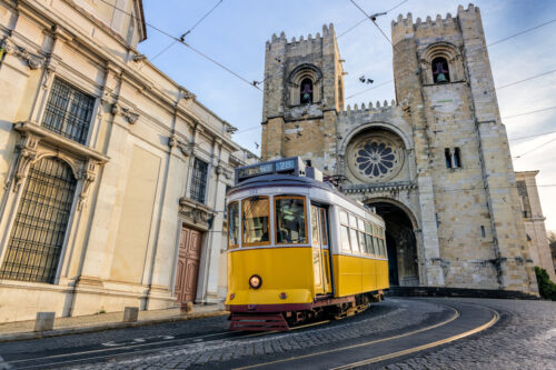 Catedral de Lisboa en el barrio de Alfama