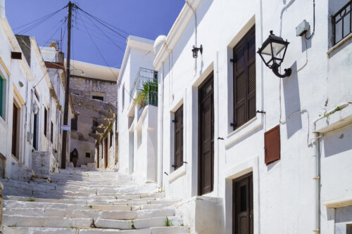 Pueblo de Apeiranthos en Naxos