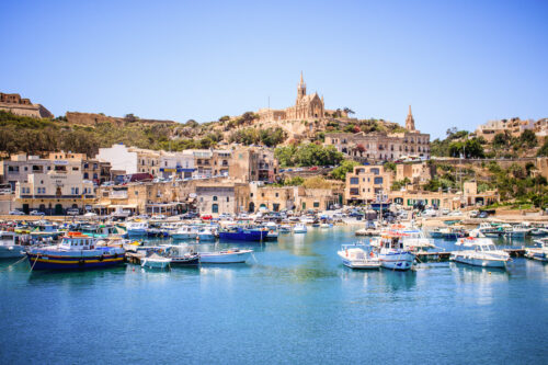 Isla de Gozo, frente a Malta