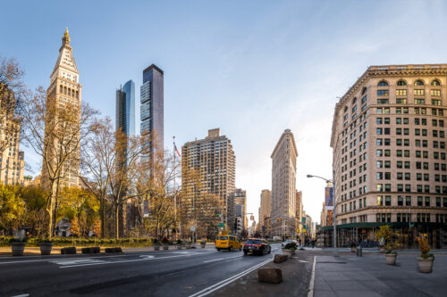 Los alrededores del edificio Flatiron de Nueva York