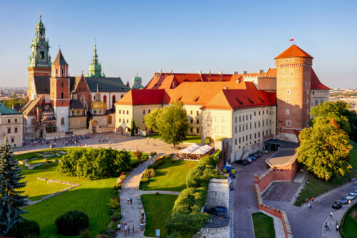 Vista del castillo de Wawel