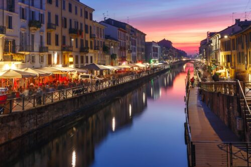 Los canales Navigli de Milán