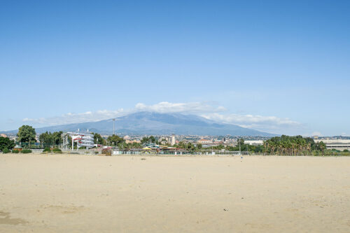 Playa de Catania en Sicilia