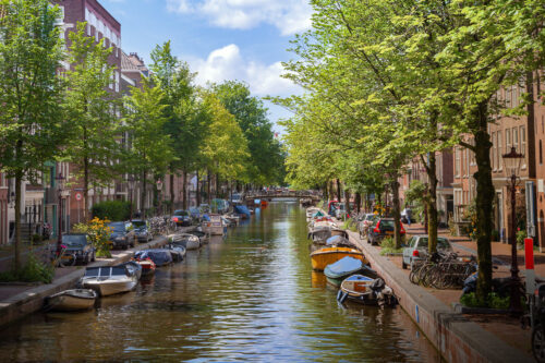 Canal en Ámsterdam