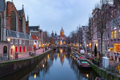 Barrio de De Wallen en Ámsterdam