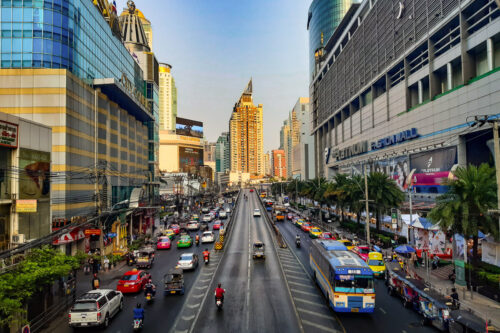 Barrio de Pratunam en Bangkok