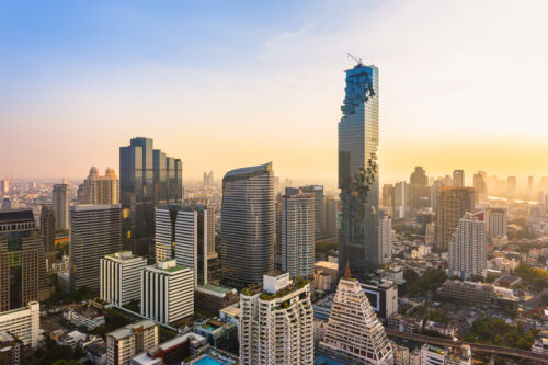 Silom Road en Bangkok