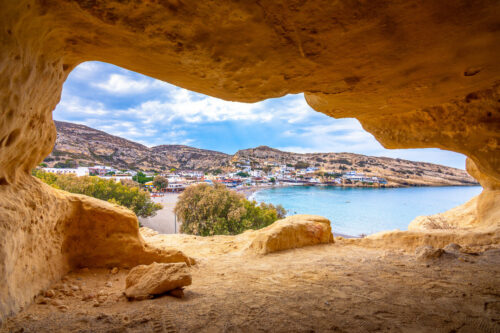 Paisaje en el sur de Creta, Matala