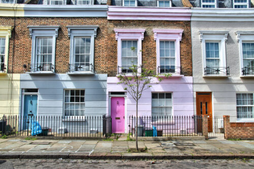 Casas en el barrio londinense de Camdem