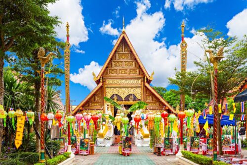 Wat Phra Sing en el centro histórico de Chiang Rai