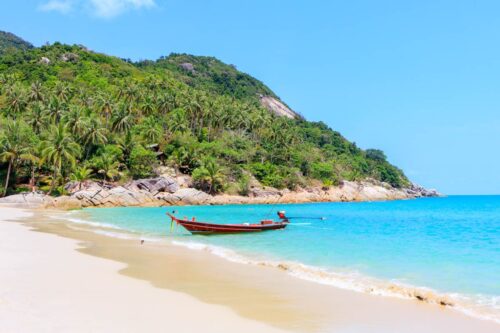 Playa de las botellas en Koh Phangan