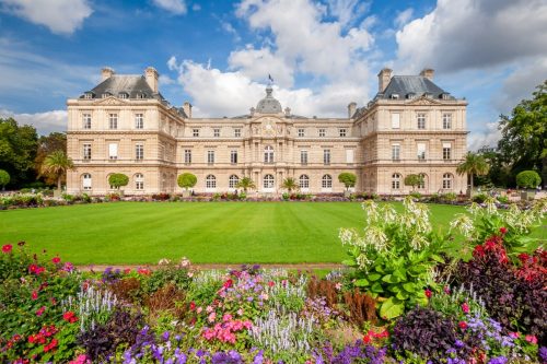 Jardines de Luxemburgo en el barrio de Montparnasse