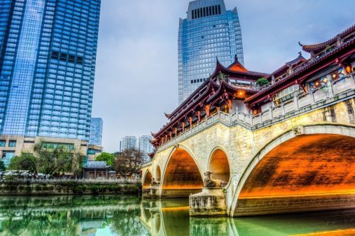 Puente Anshun, Jinjiang, Chengdu, China