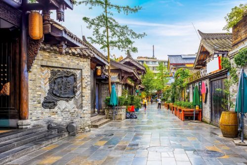 Callejones KuanZhai, Qingyang, Chengdu, China